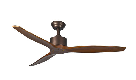 Indoor Modern Dimmable Remote Control Ceiling Fan Light Motor DC 3 Ploywood Blades
