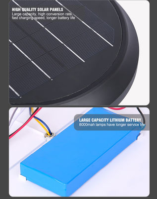 35/65/85 CM Stainless Steel LED Solar Garden Light 6500LM Dukungan Dimmer