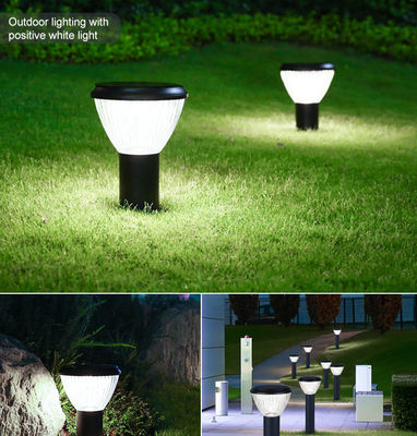 35/65/85 CM Stainless Steel LED Solar Garden Light 6500LM Dukungan Dimmer
