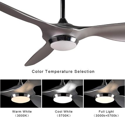 Luxury Modern Luminous 72w Ceiling Fan Led Light Body Lamp Saklar Motor Logam