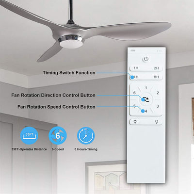 Luxury Modern Luminous 72w Ceiling Fan Led Light Body Lamp Saklar Motor Logam