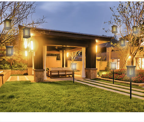 FCC modern 95lm / w ABS LED Solar Landscape Light Solar Flicker Stake Light