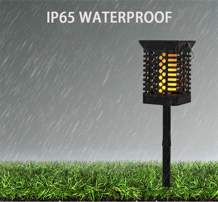 FCC modern 95lm / w ABS LED Solar Landscape Light Solar Flicker Stake Light