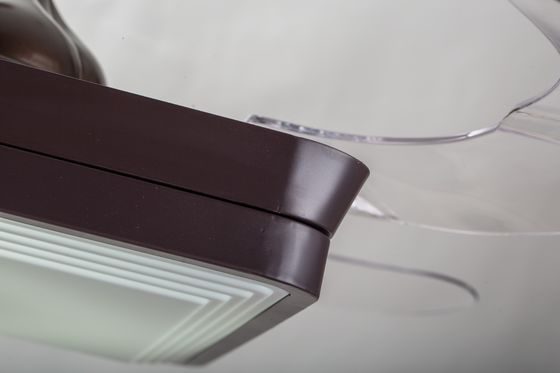 Brown 70 Watt Flush Mount Retractable Ceiling Fan Light Dengan Remote 5250lm