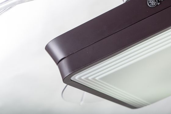 Brown 70 Watt Flush Mount Retractable Ceiling Fan Light Dengan Remote 5250lm