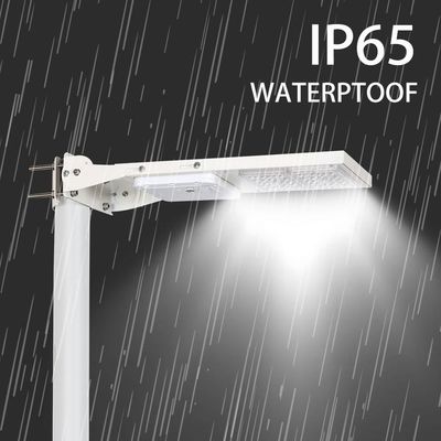 Lumen Tinggi 7.4V 15W 30w Semua Dalam Satu Lampu Jalan Tenaga Surya 6000K Lampu Jalan Tenaga Surya Luar Ruangan