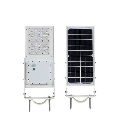 Lumen Tinggi 7.4V 15W 30w Semua Dalam Satu Lampu Jalan Tenaga Surya 6000K Lampu Jalan Tenaga Surya Luar Ruangan