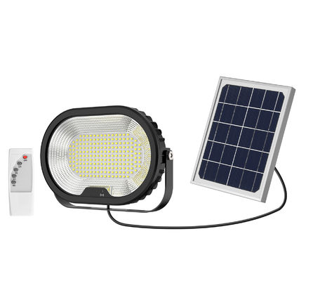 Taman Hiburan 7000K Remote Control Lampu Keamanan Surya 100lm / W Ip65 Solar Flood Light