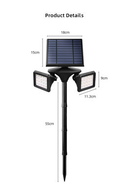 Waterproof Ip65 600LM 40 LED Solar Garden Light PIR Solar Powered Lawn Lights