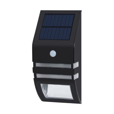 Lampu Dinding Sensor Surya LED 120LM Hitam di luar ruangan 8-10Jam Waktu Kerja