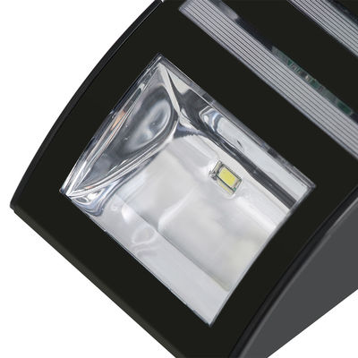 Lampu Dinding Sensor Surya LED 120LM Hitam di luar ruangan 8-10Jam Waktu Kerja