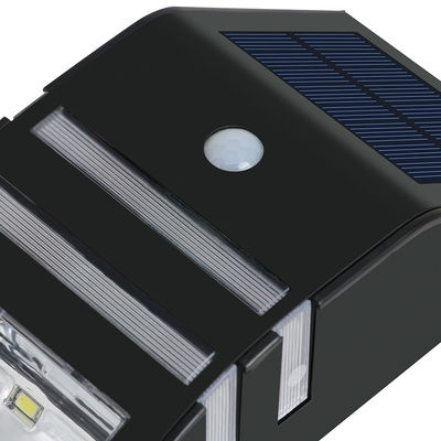 Lampu Dinding Sensor Surya LED 120LM Hitam di luar ruangan 8-10Jam Waktu Kerja