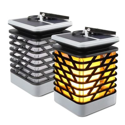 30LM 3500K Solar Led Flickering Flame Torch Light