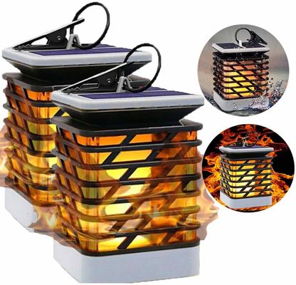 30LM 3500K Solar Led Flickering Flame Torch Light