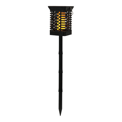 Hangat Putih IP65 75 LED Solar Garden Light 100lm / w Solar Flame Flickering Lamp Torch
