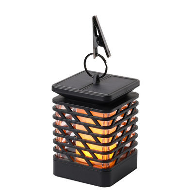 Hangat Putih 3500K 40LM Nirkabel LED Solar Garden Lanterns Solar Flame Obor