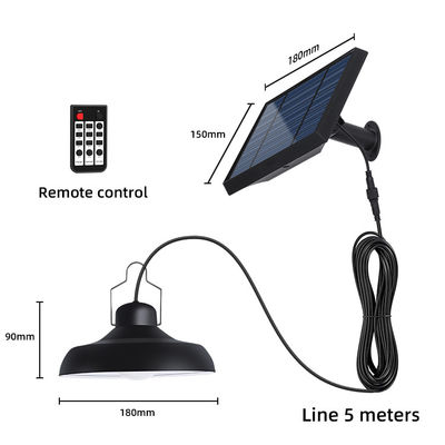 90lm / W 2800-3200K Led Solar Shed Lights Solar Yard Lamp Liontin Untuk Berkemah