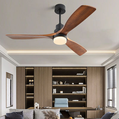 Dimmable AC/DC120V 65W Smart Ceiling Fan Dengan Cahaya Dan Jarak Jauh 3 Kecepatan
