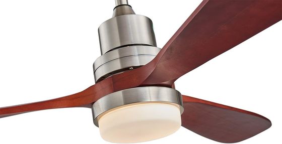 EMC Home Hotel 220v 1320MM Kayu Ceiling Fan Light Tiga kecepatan Disesuaikan