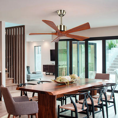 RoHS Kayu Alami 75w Modern 5 Blade Ceiling Fan 42 Inch Ceiling Fan Light Electric