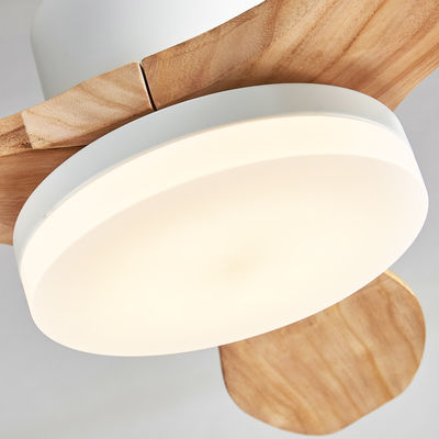 Plywood Blade Vintage Electric 20w Ceiling Fan 52 Inch Dengan Dekorasi Ringan Untuk Rumah