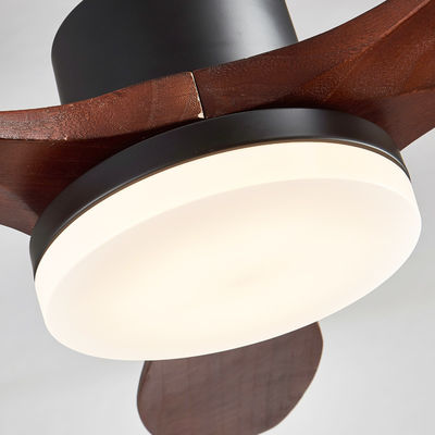 Plywood Blade Vintage Electric 20w Ceiling Fan 52 Inch Dengan Dekorasi Ringan Untuk Rumah