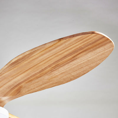 Plywood Blade Vintage Electric 20w Ceiling Fan 52 Inch Dengan Dekorasi Ringan Untuk Rumah