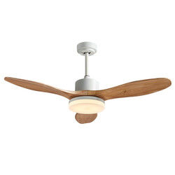 Plywood Blade Vintage Electric 20w Ceiling Fan 52 Inch Dengan Dekorasi Ringan Untuk Rumah