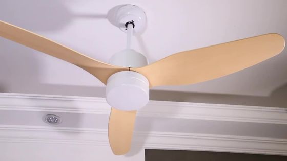 3 Rotary Vane DC220V LED 12W Kayu Ceiling Fan Light untuk Rumah Tangga Hotel