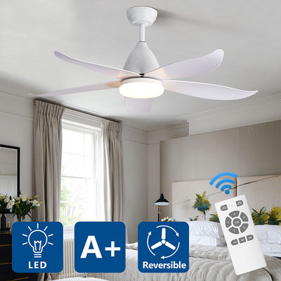 Besi Mewah 3000K 35W 5 ABS Blade Ceiling Fan Lamp Besar Gaya Alami