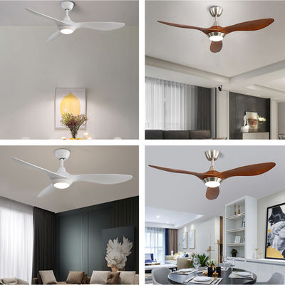 Populer 52 Inch 90lm / W ABS Blade Ceiling Fan Dengan Cahaya 50000 jam