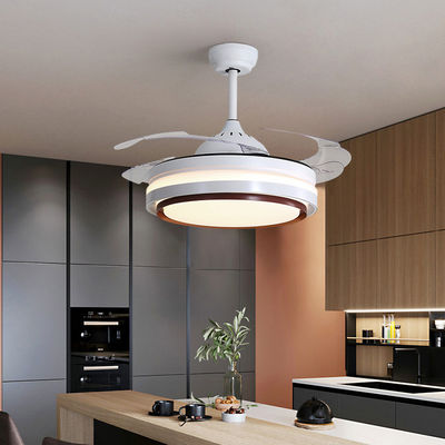 Super Bright 5000K 65W 42 Inch Flush Mount Ceiling Fan Dengan Cahaya yang dapat ditarik