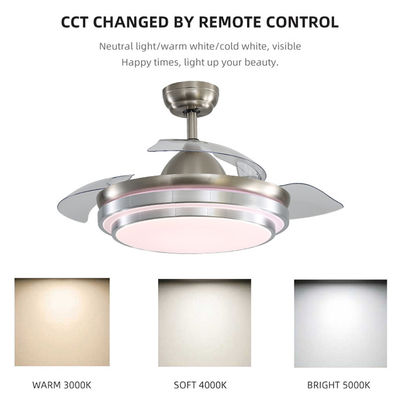 Super Bright 5000K 65W 42 Inch Flush Mount Ceiling Fan Dengan Cahaya yang dapat ditarik
