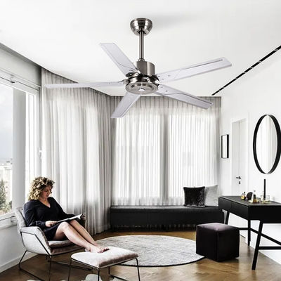 Loft Style 52 Inch 110VAC Metal Blade Alas Kipas Langit-langit Pengaturan Waktu RF Remote Control
