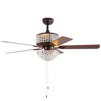 Super Bright lima Blade 2000 Lumen Metal Blade Ceiling Fan Untuk Dapur 65Watt