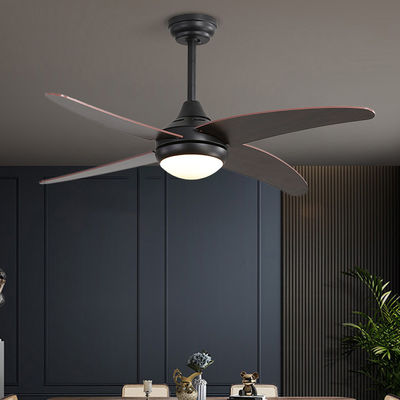 3000-5000K 50000Jam Besi Plywood Metal Blade Ceiling Fan Lamp Hemat Energi