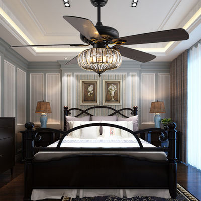 Pemasangan Permukaan 120V 65W Industrial Ceiling Fan Light / 52 Inch 5 Blade Ceiling Fan