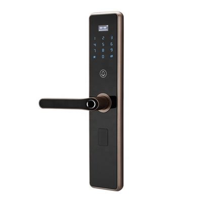 Kartu Gesek Tanpa Kunci Sidik Jari 70mm Smart Electronic Lock 8 baterai AA