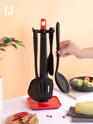 LFGB Eec 7 Piece Silicone Cooking Set / Set Peralatan Dapur Silikon