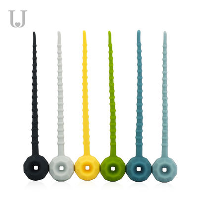115mm ElasticReusable Silicone Food Ties 27g Ramah Lingkungan