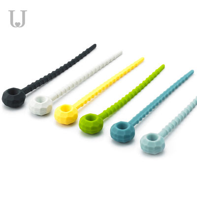 115mm ElasticReusable Silicone Food Ties 27g Ramah Lingkungan