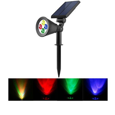 5000K RGB Mengubah Warna Lampu Lansekap Surya IP44 200 Lumen Solar Path Lights