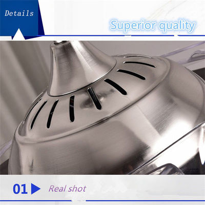 6000k 4000lm Crystal Flush Mount Ceiling Fan Putih Netral