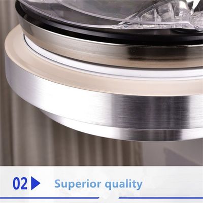 6000k 4000lm Crystal Flush Mount Ceiling Fan Putih Netral