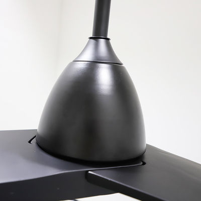 Kipas Langit-langit Kayu Solid Hitam/Nikel 60 Inch Remote Control Rumah/Bekas Komersial