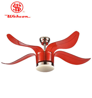 Penghematan Energi 52 Inch Indoor Electric Motor Cooling Fan 4 Blades Ceiling Fan Dengan Lampu