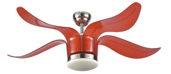 Penghematan Energi 52 Inch Indoor Electric Motor Cooling Fan 4 Blades Ceiling Fan Dengan Lampu