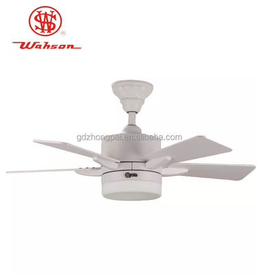 36 Inch Dimmable LED Ceiling Fan 5 Bahan Kayu Lapis Warna Putih