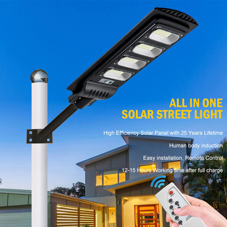 50-300Watt 4.5V Sensor Gerak Lampu Jalan Tenaga Surya / Lampu Jalan Taman Tenaga Surya