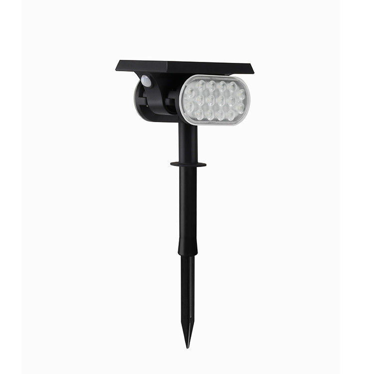 Di luar 90lm / W 3.7V Pir Motion Sensor Lampu Taman Surya Mendukung Dimmer